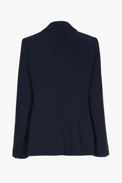 Xandres Blazer cintré bleu foncé, infroissable-Femme Xandres Plus|Blazers