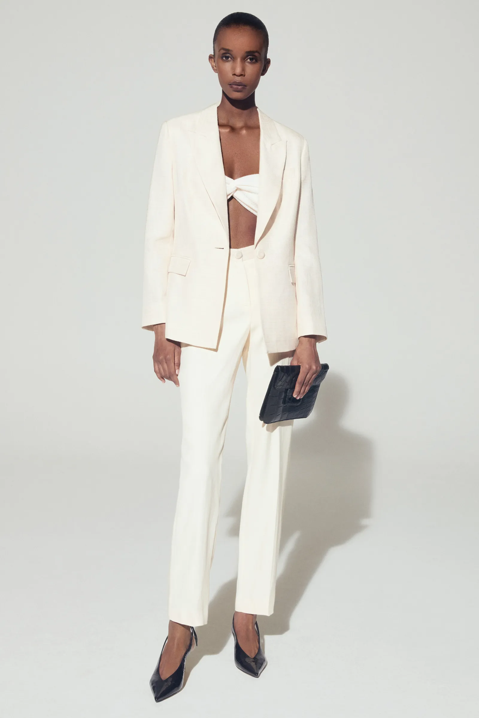 Xandres Blazer à fine texture-Femme Blazers