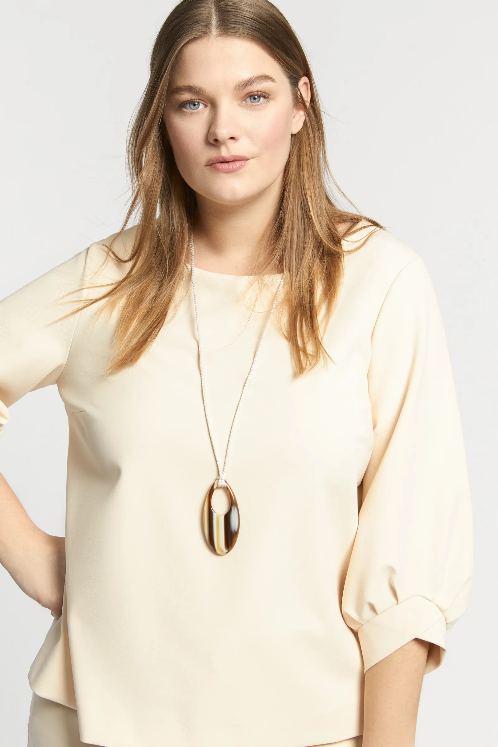 Xandres Blouse aux manches ornées d’un élégant détail-Femme Xandres Plus|Blouses