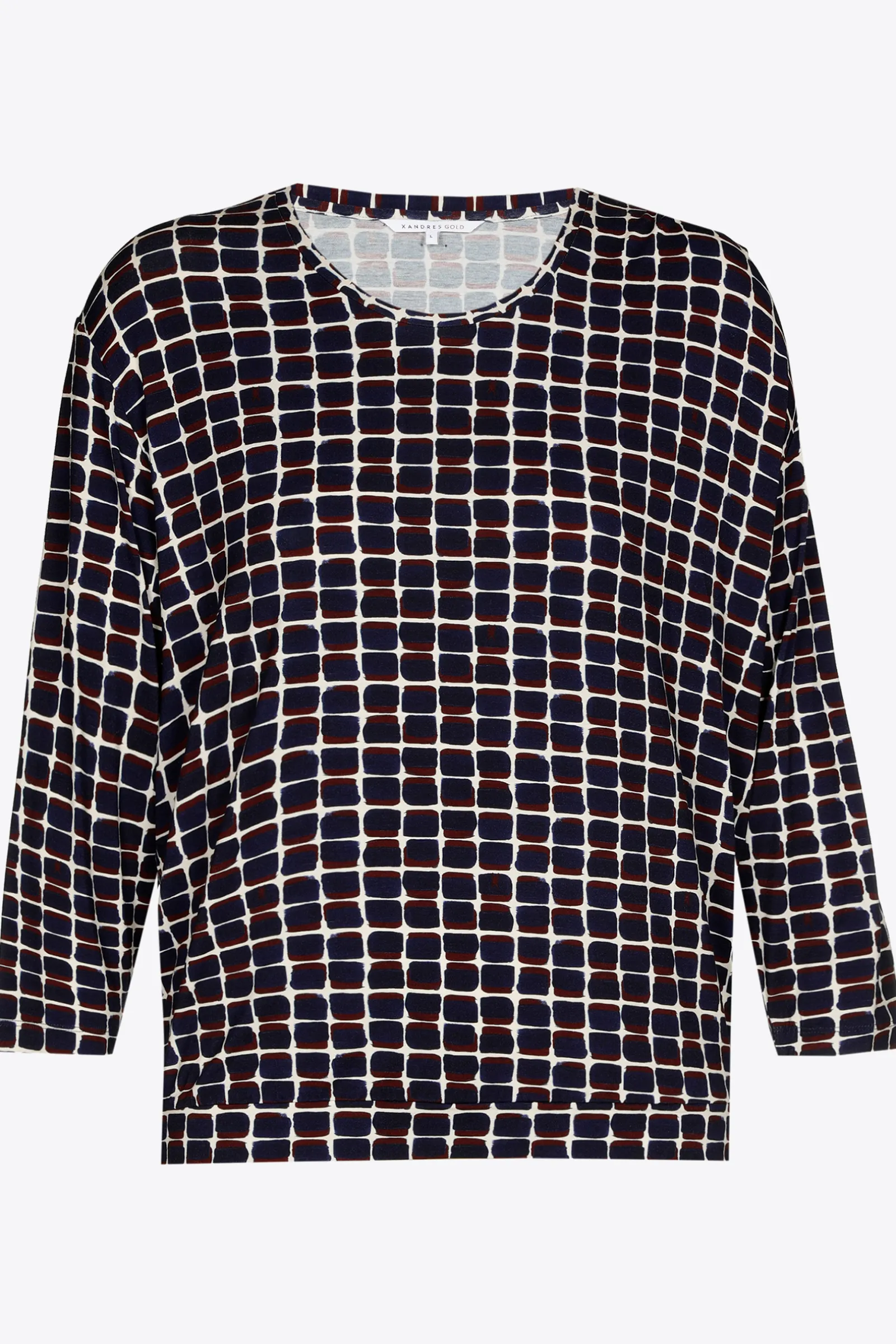 Xandres Blouse avec imprimé fantaisie-Femme Xandres Plus|T-Shirts