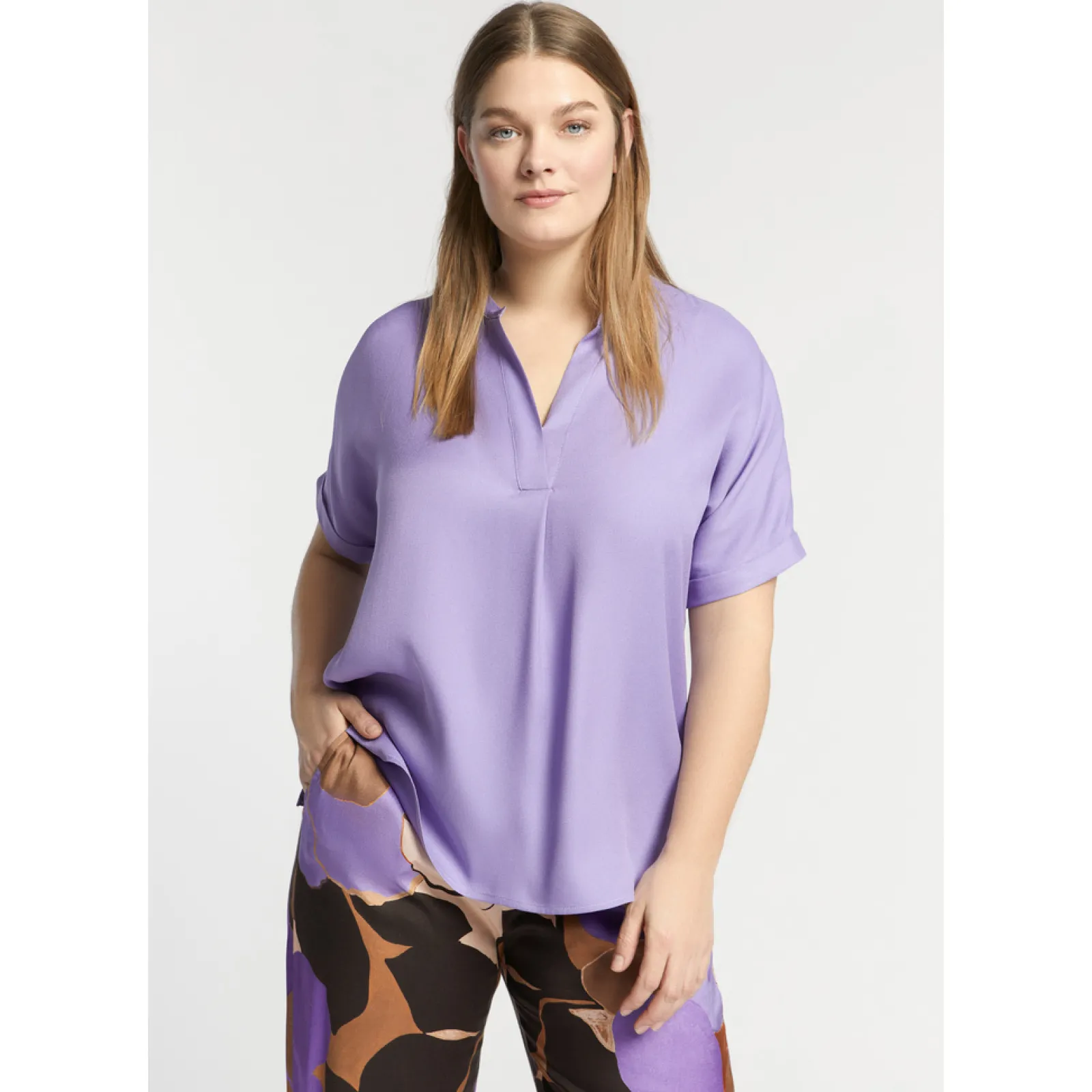 Xandres Blouse brillante-Femme Xandres Plus|Blouses