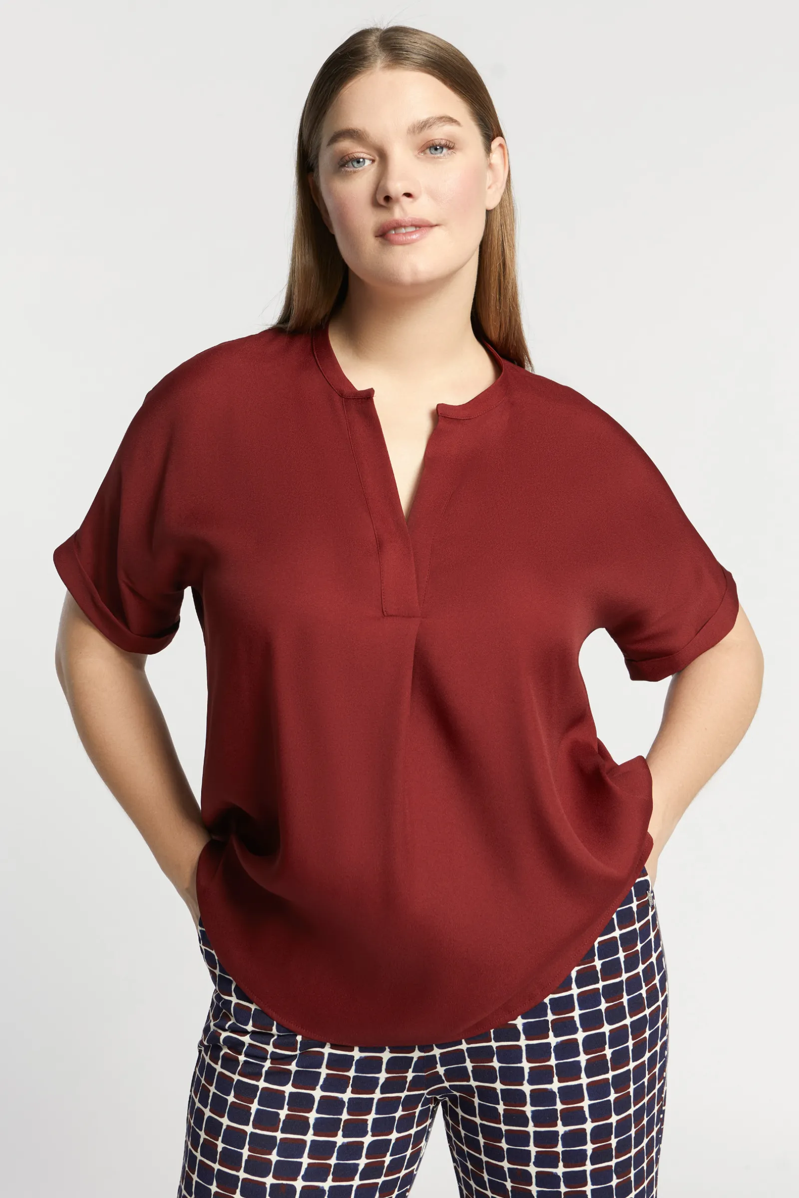 Xandres Blouse brillante-Femme Xandres Plus|Blouses