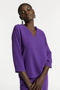 Xandres Blouse à col en V-Femme Blouses