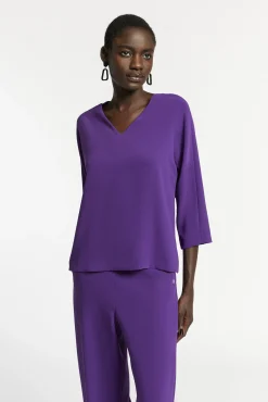 Xandres Blouse à col en V-Femme Blouses