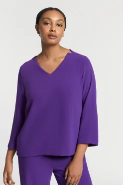 Xandres Blouse à col en V-Femme Xandres Plus|Blouses