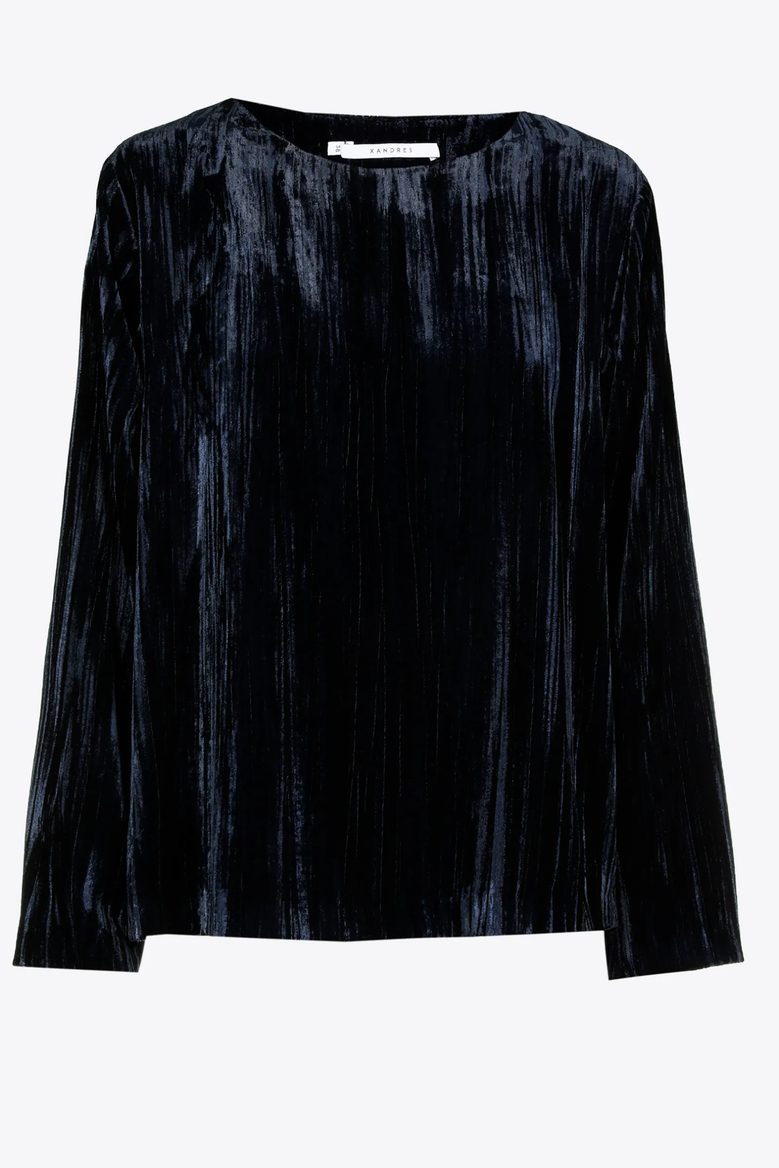 Xandres Blouse en velours écrasé-Femme Blouses