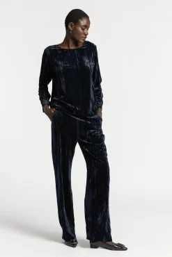 Xandres Blouse en velours écrasé-Femme Blouses