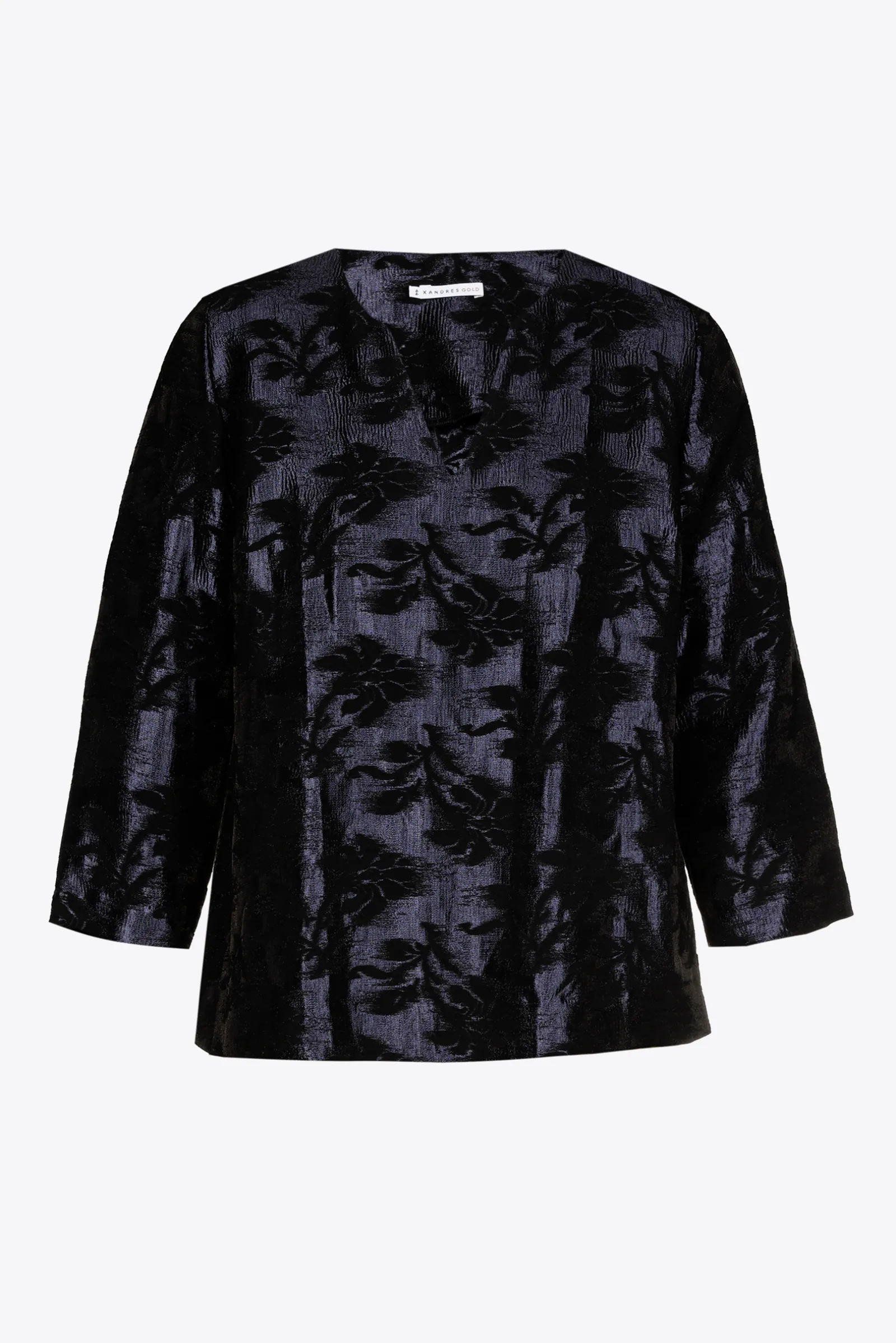 Xandres Blouse jacquard à imprimé floral-Femme Xandres Plus|Blouses