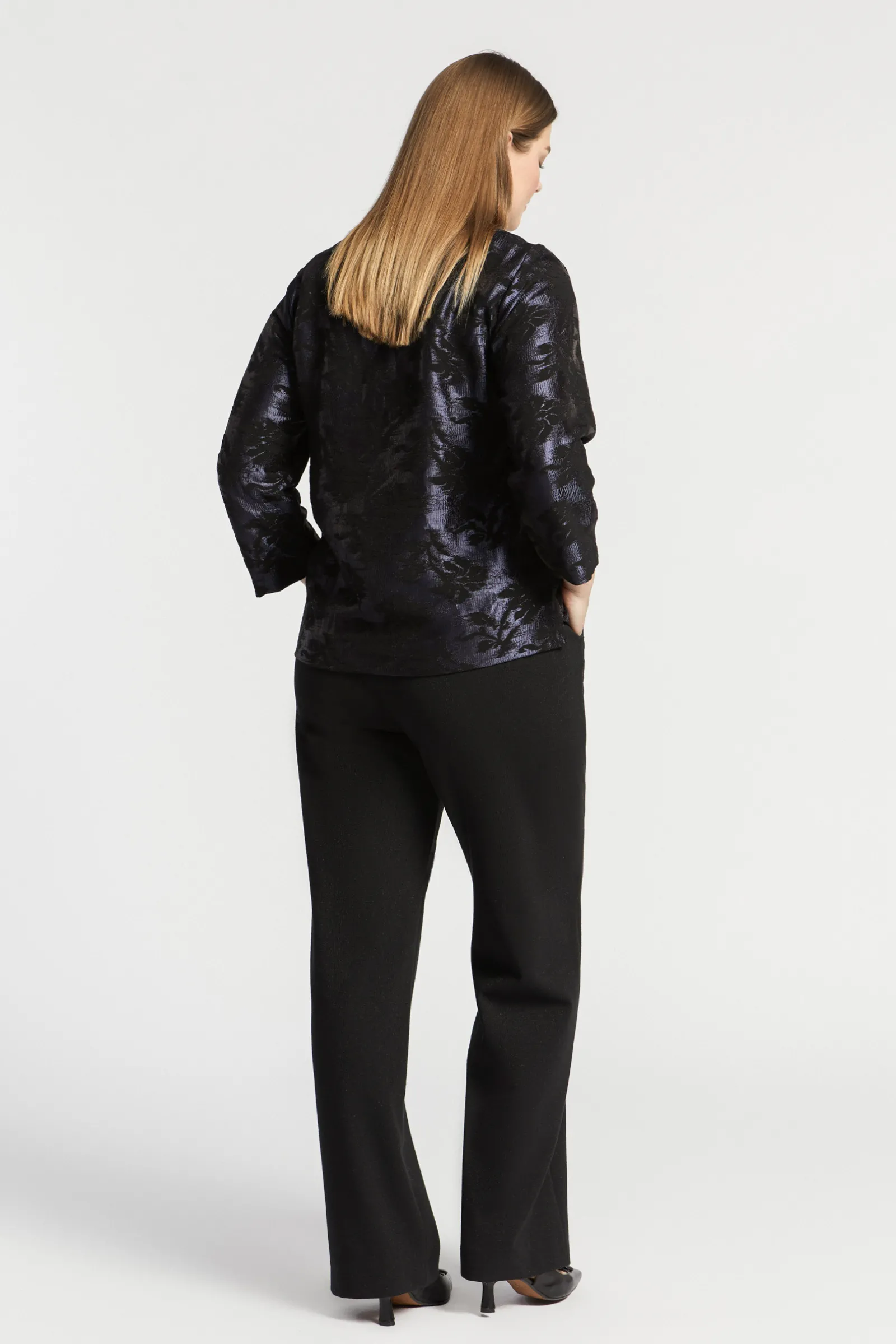 Xandres Blouse jacquard à imprimé floral-Femme Xandres Plus|Blouses