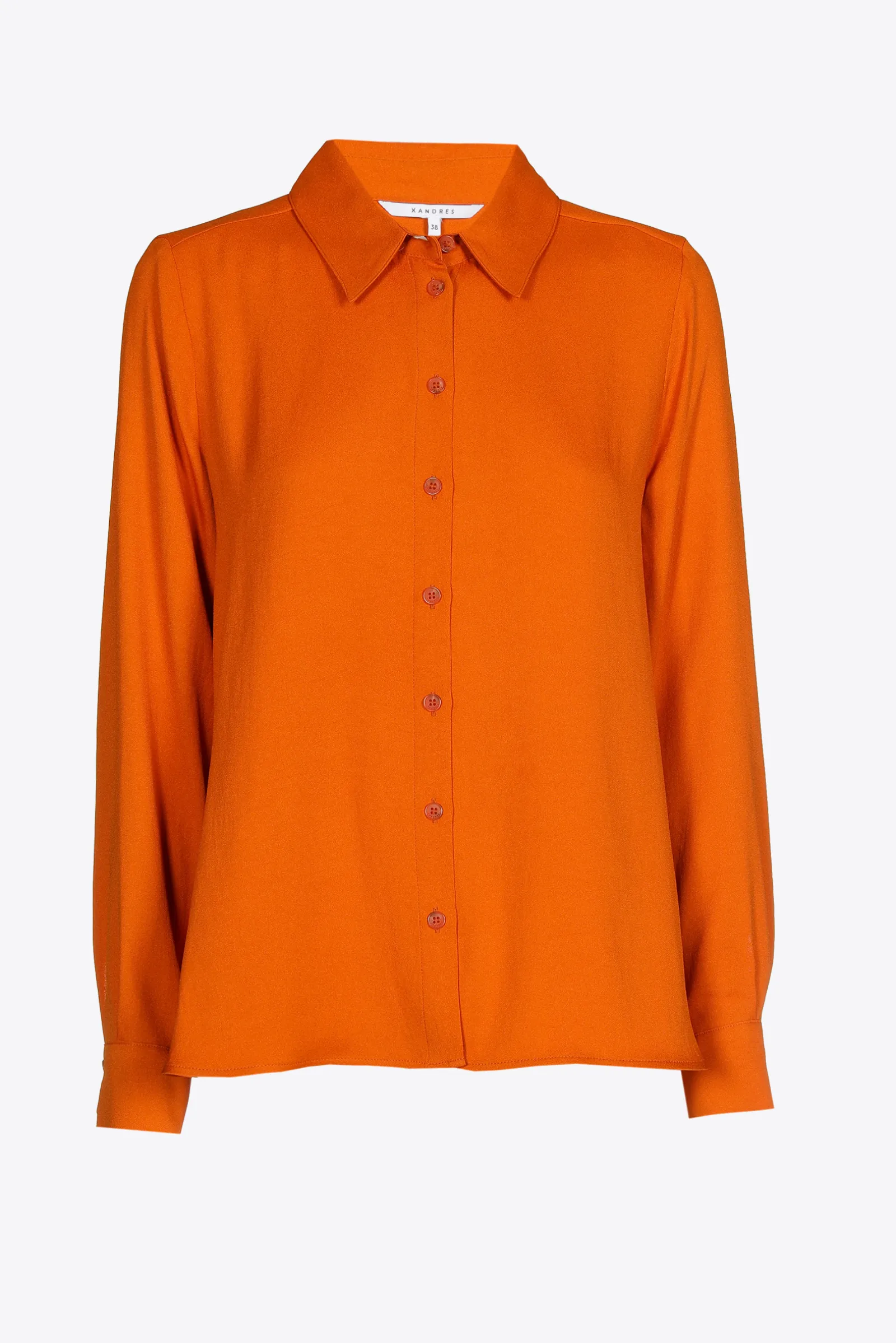 Xandres Blouse élégante avec col de chemise-Femme Xandres Plus|Blouses