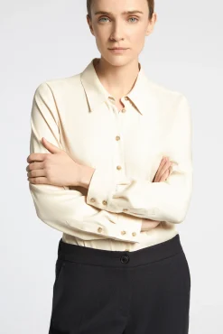 Xandres Blouse élégante avec col de chemise-Femme Blouses|Xandres Plus