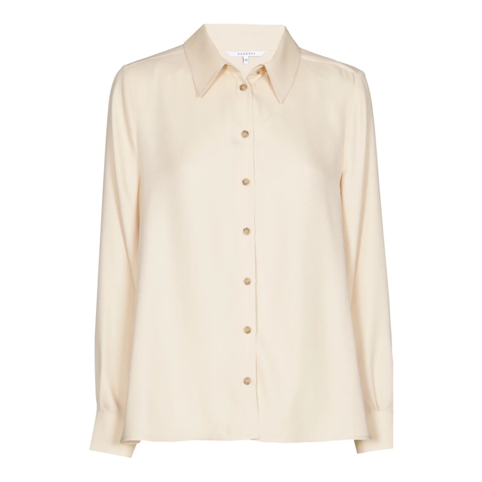 Xandres Blouse élégante avec col de chemise-Femme Blouses|Xandres Plus