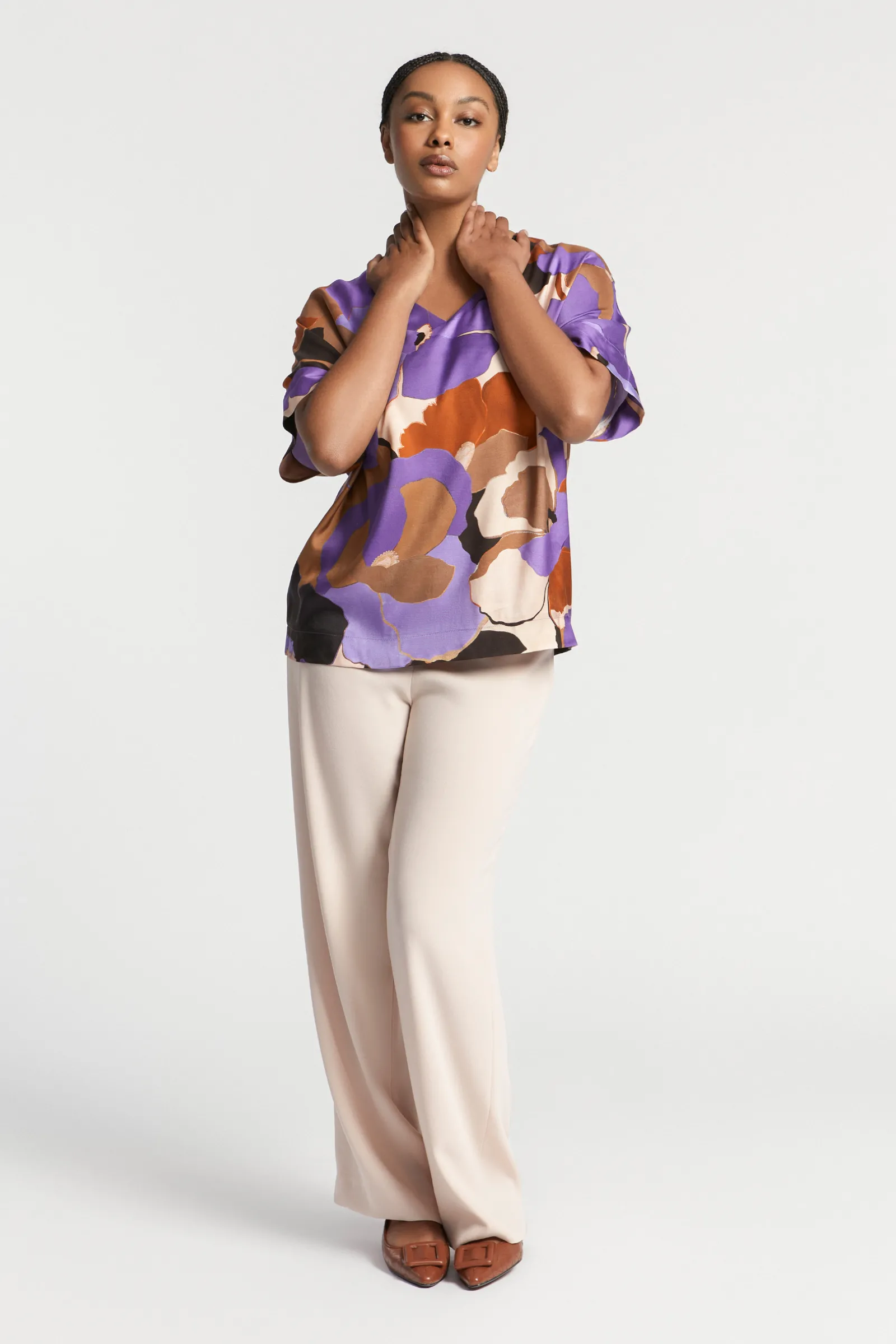 Xandres Blouse à motif floral-Femme Xandres Plus