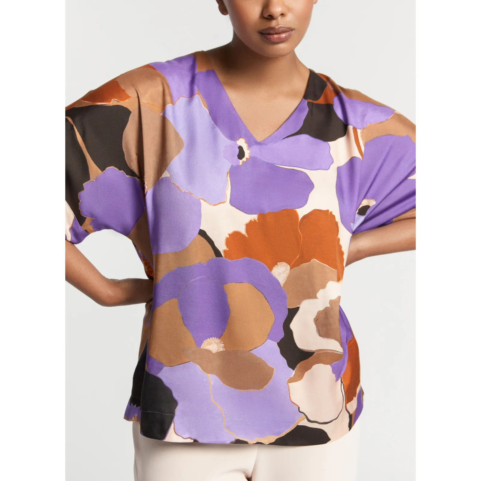 Xandres Blouse à motif floral-Femme Xandres Plus