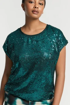 Xandres Blouse à paillettes-Femme Xandres Plus|Blouses