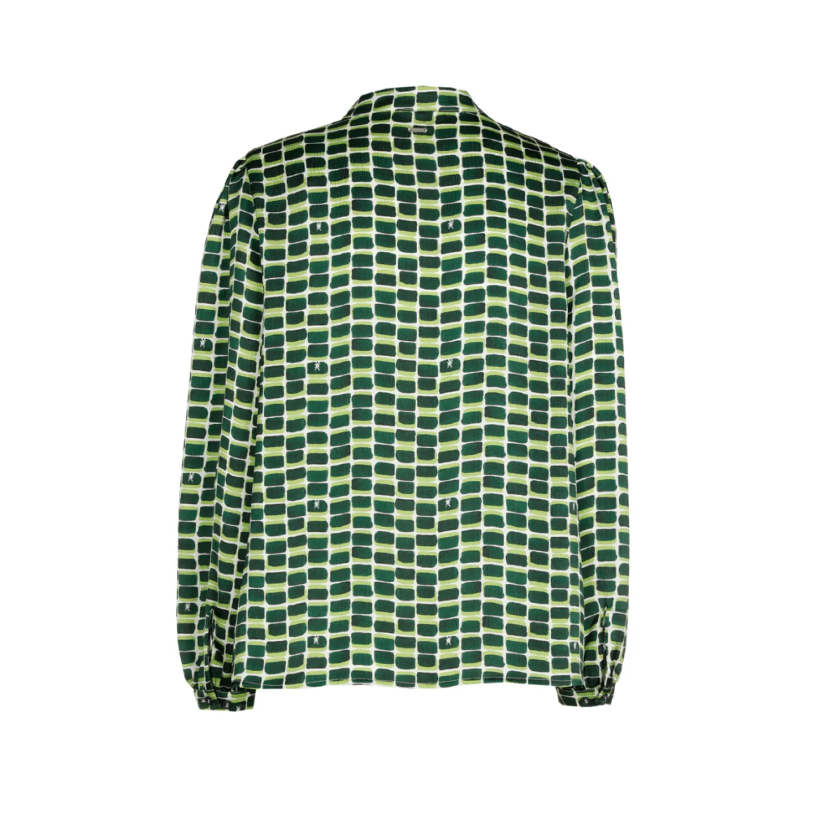 Xandres Blouse seersucker avec imprimé logo-Femme Xandres Plus|Blouses
