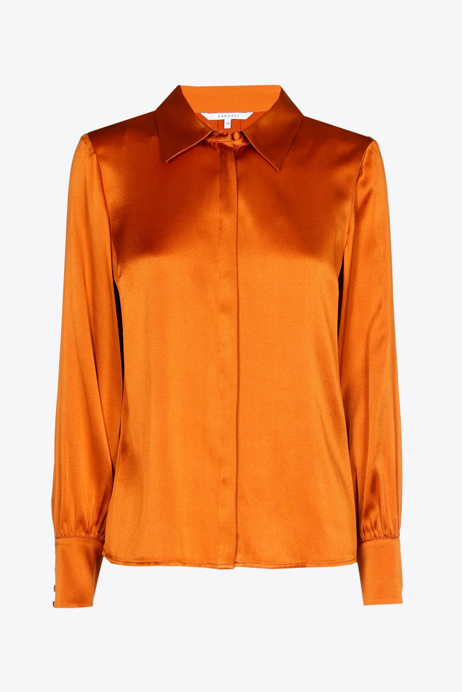 Xandres Blouse unie en soie-Femme Xandres Plus|Blouses