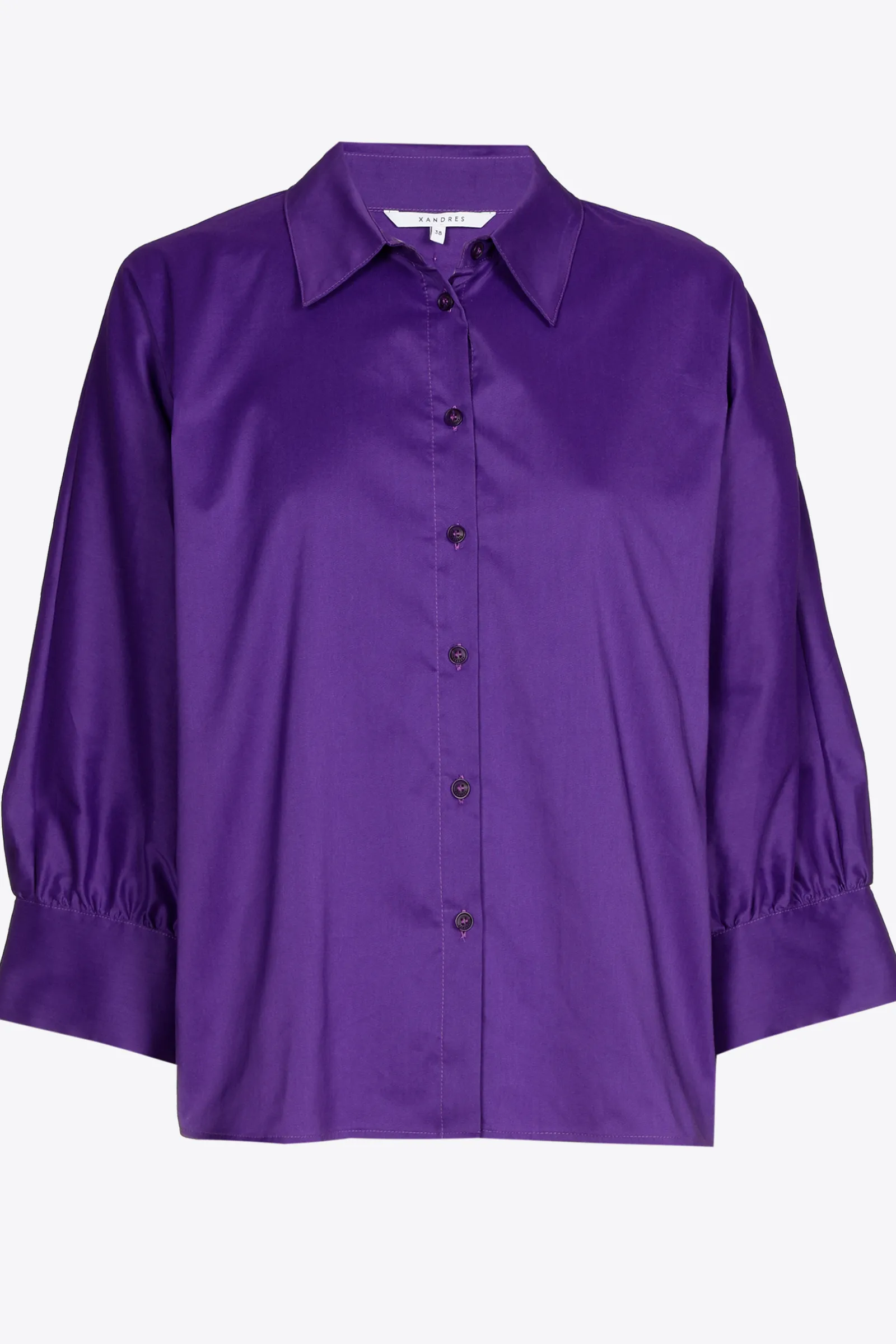 Xandres Blouse volumineuse avec col de chemise-Femme Blouses