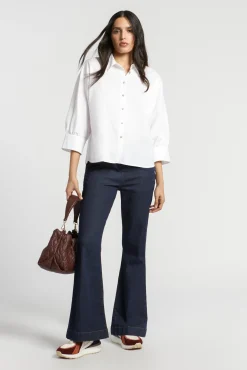 Xandres Blouse volumineuse avec col de chemise-Femme Blouses