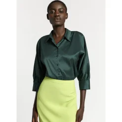 Xandres Blouse volumineuse avec col de chemise-Femme Blouses