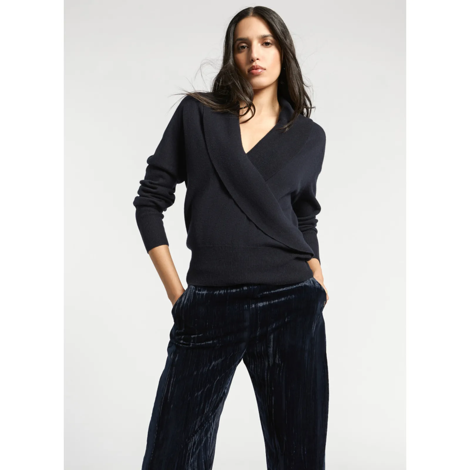 Xandres Cache-cœur à col châle-Femme Pulls & Cardigans