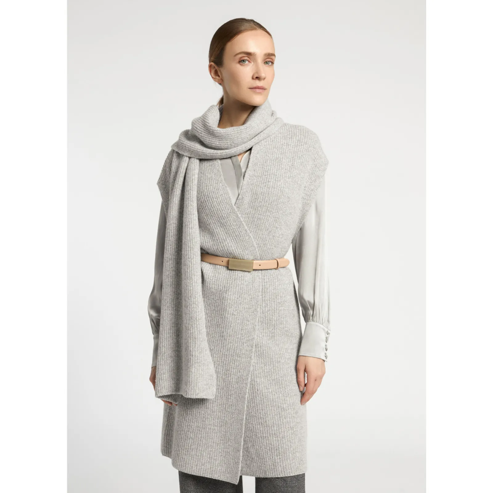 Xandres Cardigan long sans manches-Femme Xandres Plus|Pulls & Cardigans