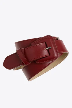 Xandres Ceinture en cuir avec boucle arrondie-Femme Accessoires