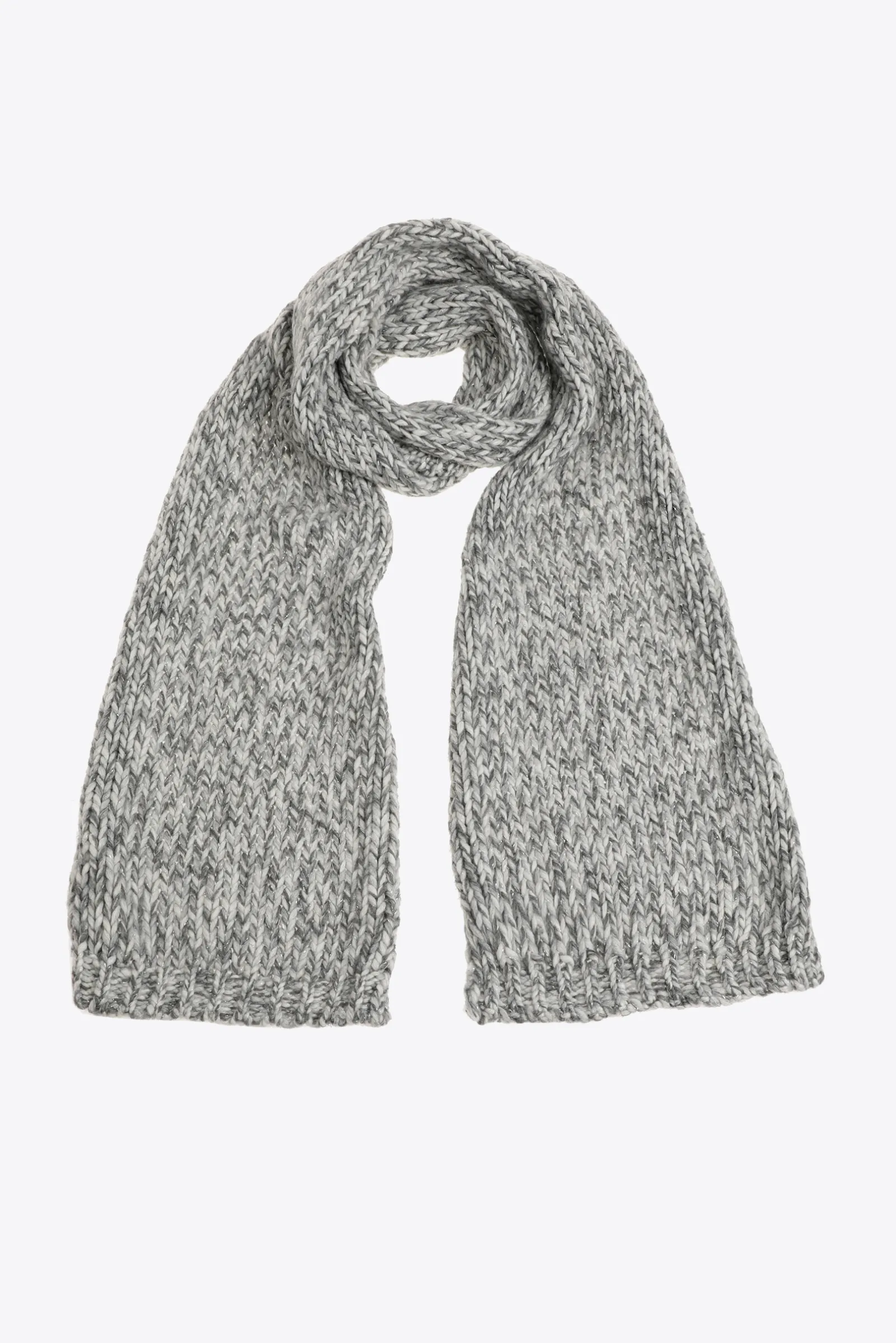 Xandres Écharpe en grosse maille avec fil doré-Femme Xandres Plus|Accessoires