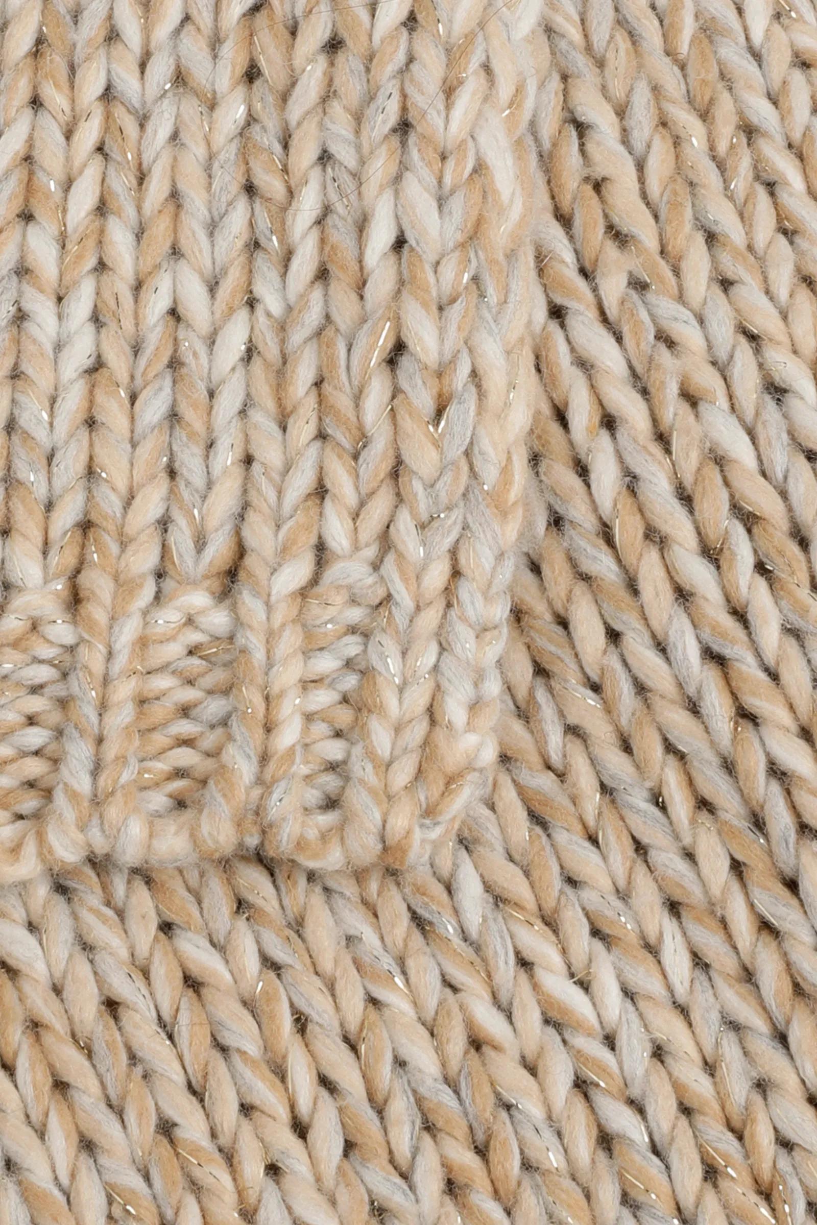Xandres Écharpe en grosse maille avec fil doré-Femme Xandres Plus|Accessoires