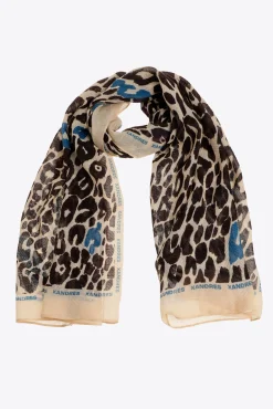 Xandres Écharpe en laine avec imprimé léopard-Femme Accessoires|Echarpes