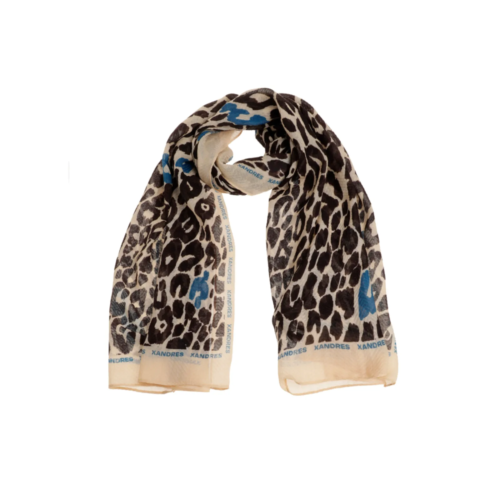 Xandres Écharpe en laine avec imprimé léopard-Femme Accessoires|Echarpes