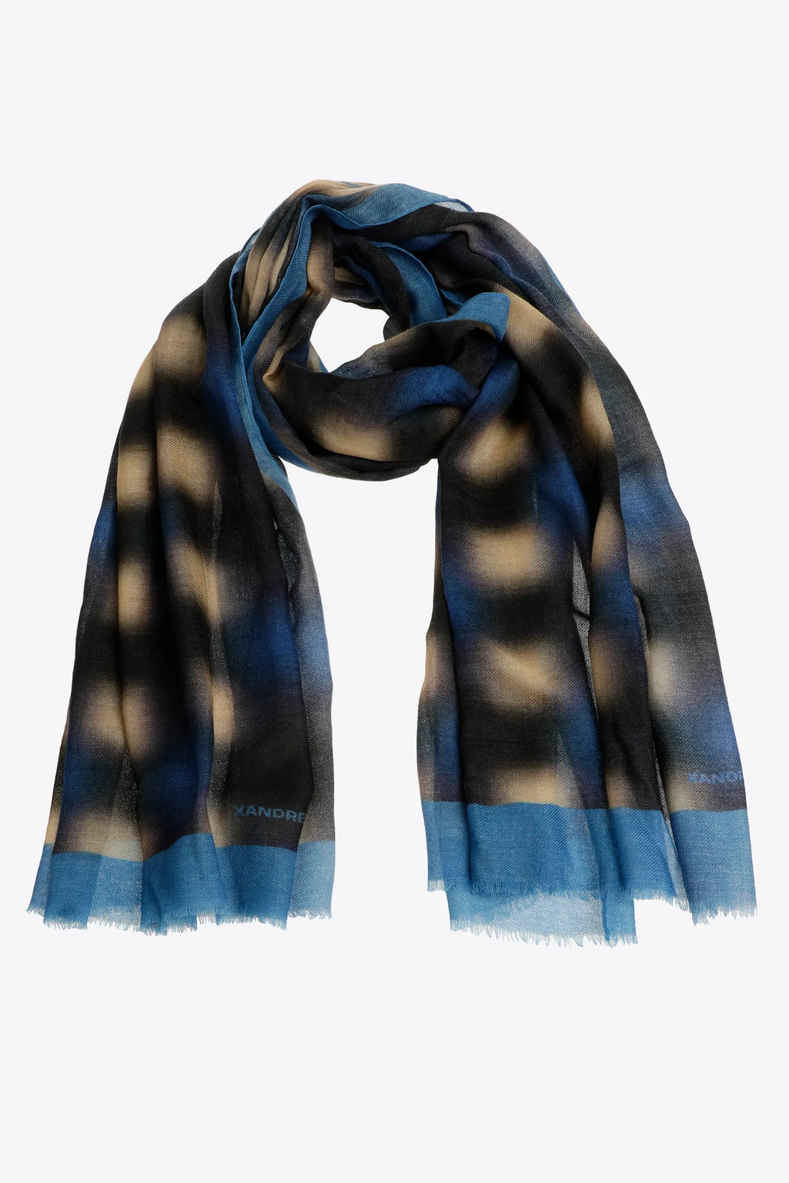 Xandres Écharpe en laine à imprimé flou-Femme Accessoires|Echarpes