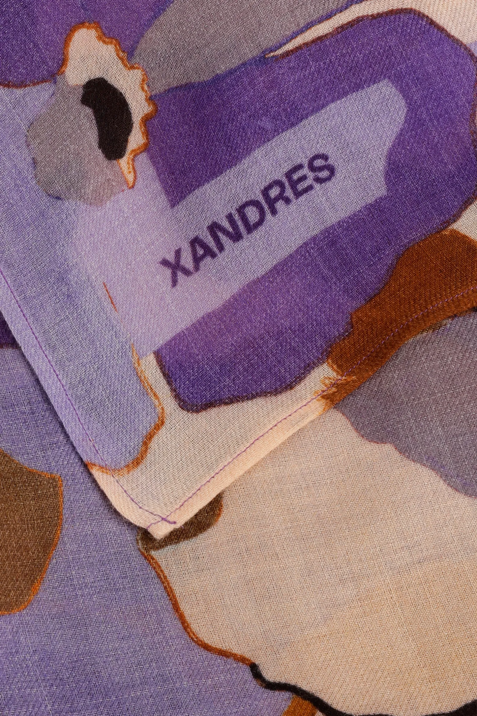 Xandres Écharpe en laine à motif floral-Femme Accessoires