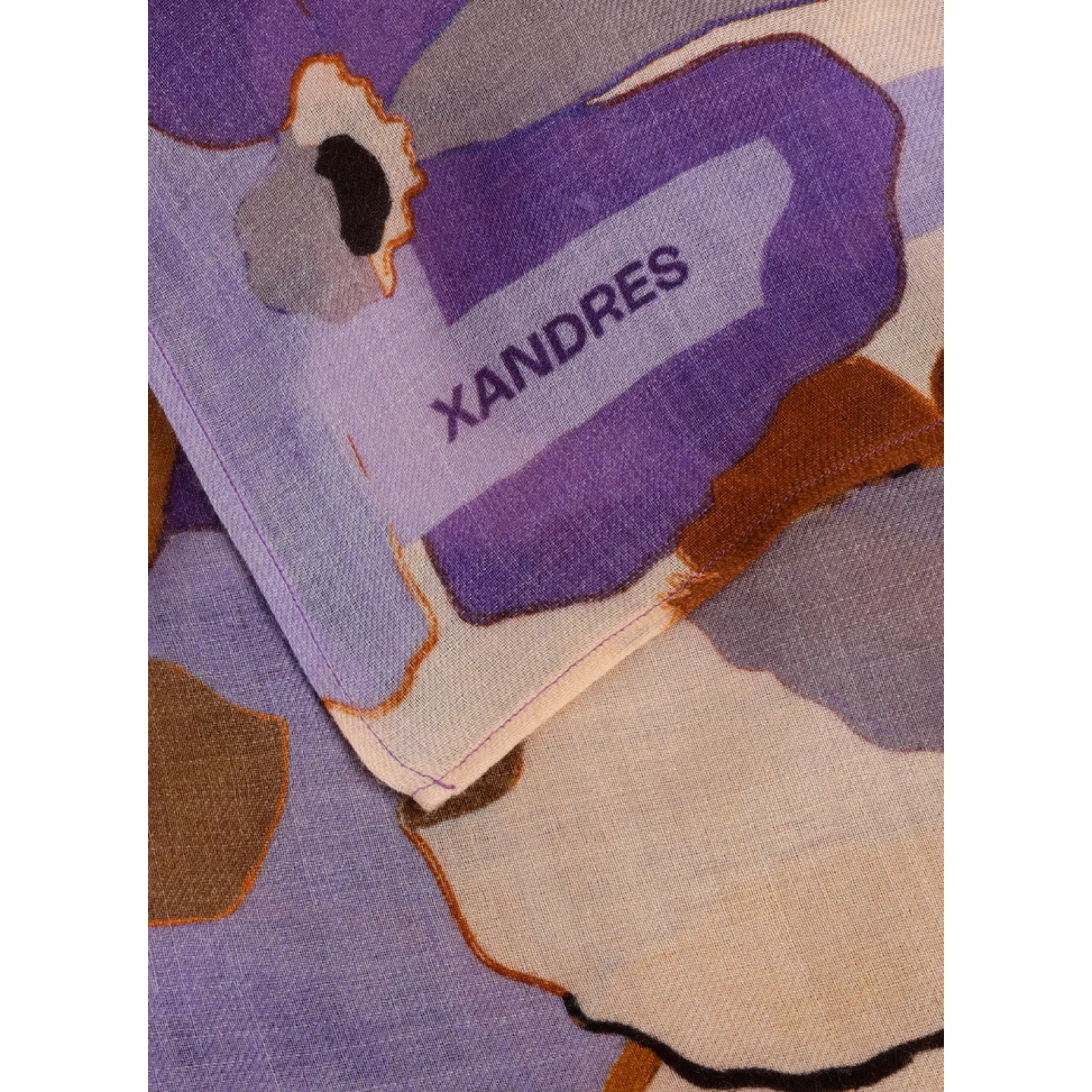 Xandres Écharpe en laine à motif floral-Femme Accessoires