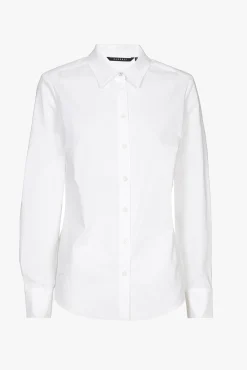 Xandres Chemise en coton blanc à manches longues-Femme Essentials|Blouses