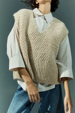 Xandres Débardeur confectionné dans un mélange de laines-Femme Pulls & Cardigans