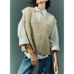 Xandres Débardeur confectionné dans un mélange de laines-Femme Pulls & Cardigans