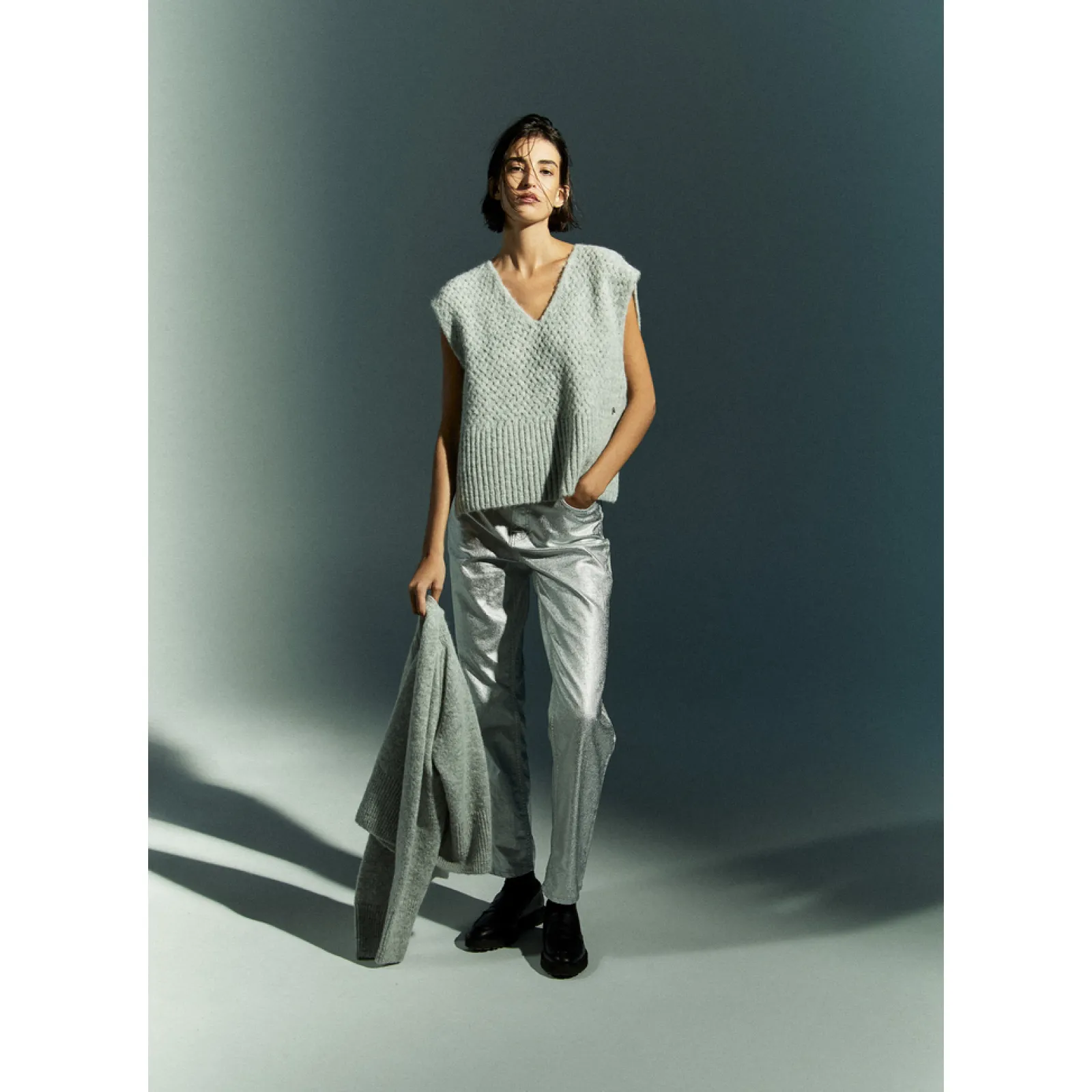 Xandres Débardeur confectionné dans un mélange de laines-Femme Pulls & Cardigans