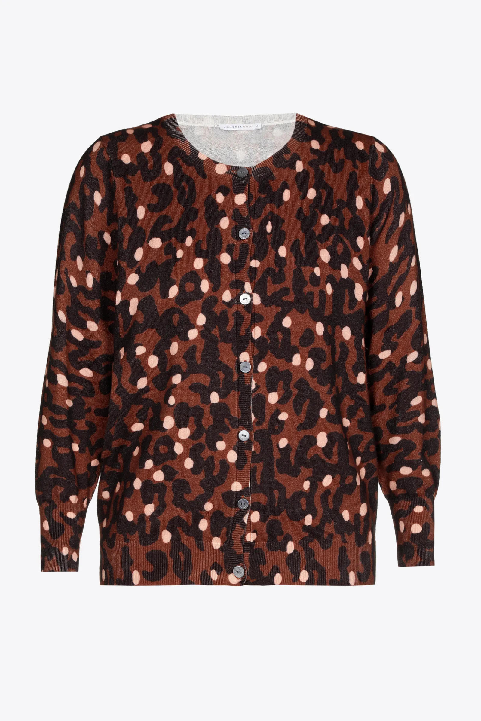 Xandres Fin gilet tissé à motif-Femme Xandres Plus|Pulls & Cardigans