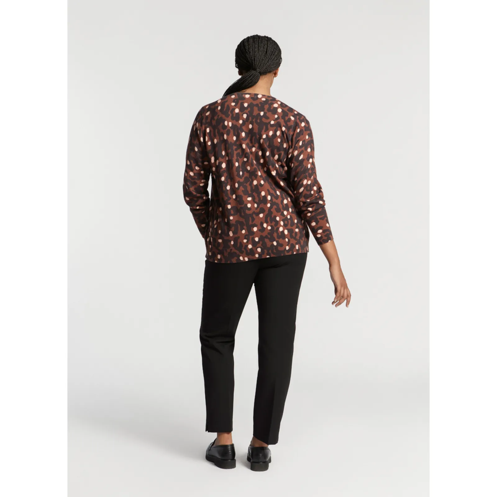 Xandres Fin gilet tissé à motif-Femme Xandres Plus|Pulls & Cardigans