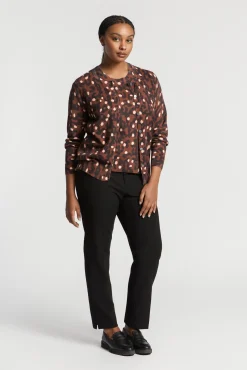 Xandres Fin gilet tissé à motif-Femme Xandres Plus|Pulls & Cardigans