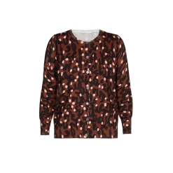 Xandres Fin gilet tissé à motif-Femme Xandres Plus|Pulls & Cardigans