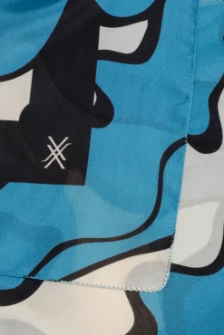 Xandres Foulard en soie à motif floral-Femme Accessoires|Echarpes