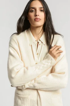 Xandres Gilet confectionné avec du mohair-Femme Xandres Plus|Pulls & Cardigans