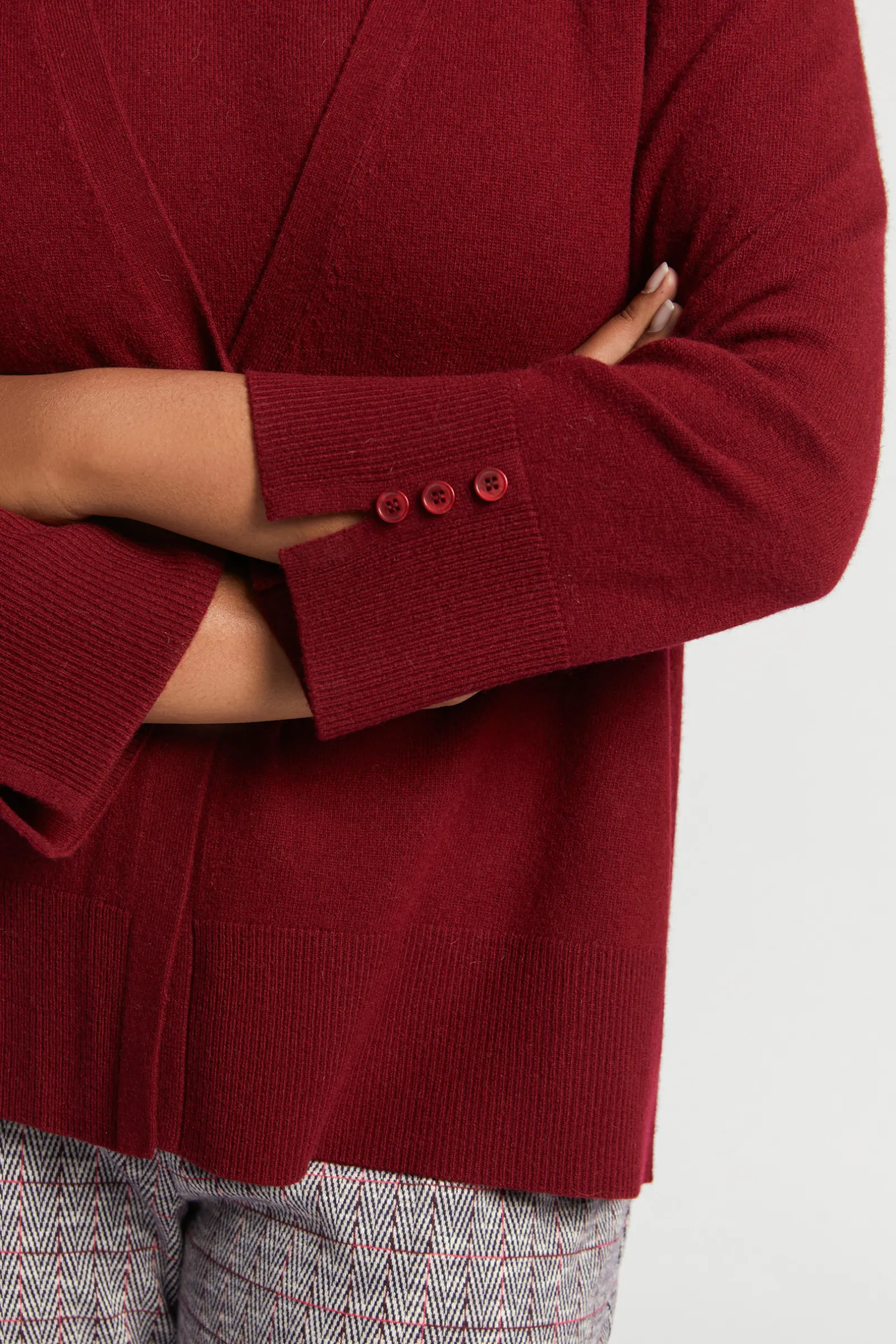 Xandres Gilet en mélange de laines fines-Femme Xandres Plus|Pulls & Cardigans