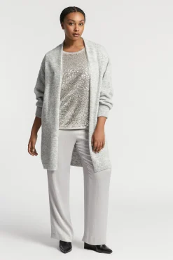 Xandres Gilet long en laine d’alpaga-Femme Xandres Plus|Pulls & Cardigans