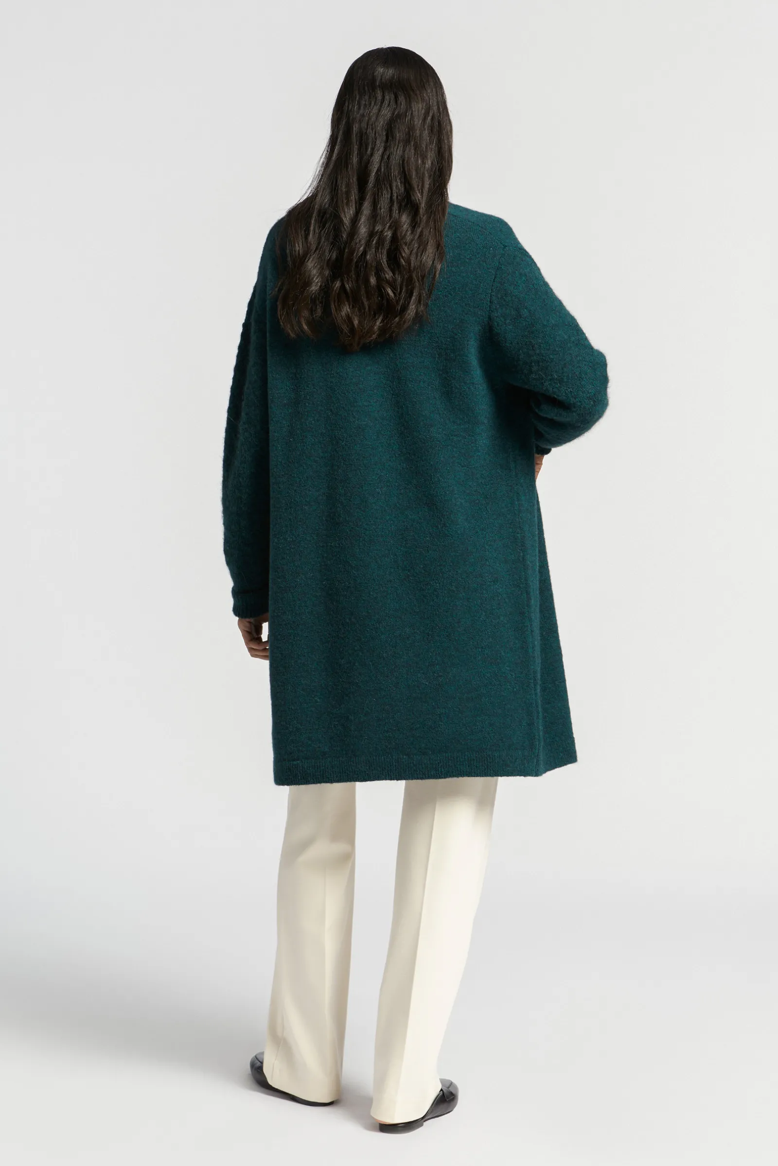 Xandres Gilet long en laine d’alpaga-Femme Xandres Plus|Pulls & Cardigans