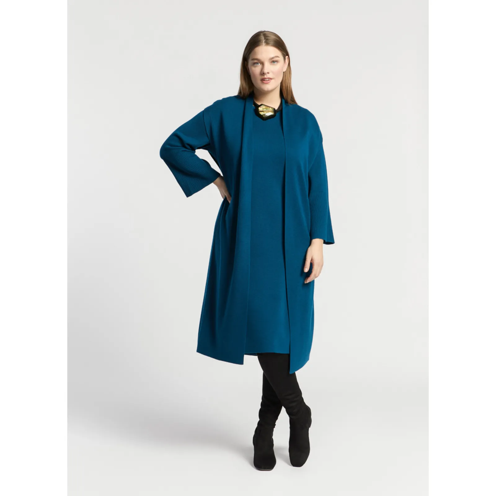 Xandres Gilet long en maille-Femme Pulls & Cardigans