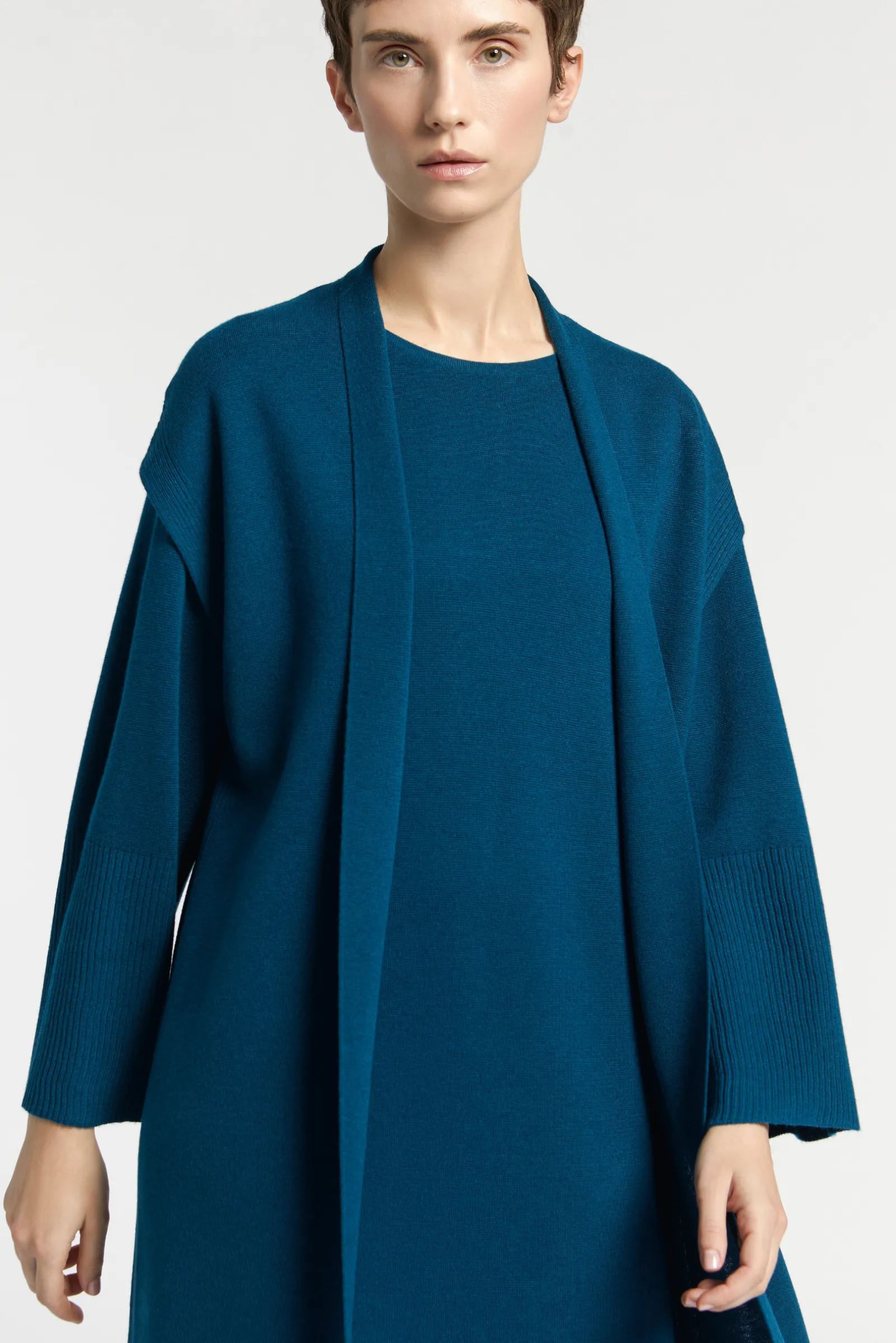 Xandres Gilet long en maille-Femme Pulls & Cardigans