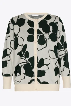 Xandres Gilet à motif floral en jacquard-Femme Xandres Plus|Pulls & Cardigans